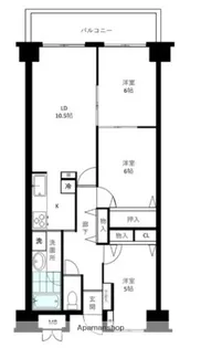 ジュネス【1階】の間取り