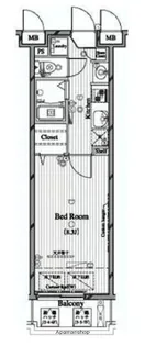 ル・リオン錦糸町エグゼ【1階】の間取り
