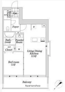 KDX大伝馬レジデンス【6階】の間取り