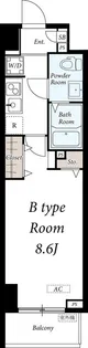リブリ・東上野【6階】の間取り