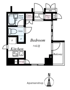 クレイシア錦糸町【6階】の間取り