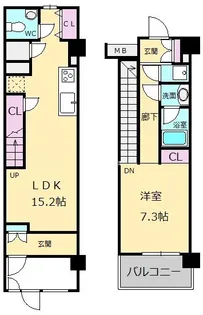 ニューシティアパートメンツ亀戸【0212号室】の間取り