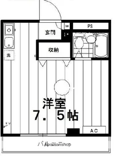 ロジマン菊川【6階】の間取り