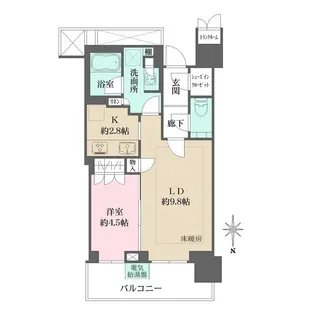 ザ・パークハウス晴海タワーズ ティアロレジデンス【13階】の間取り