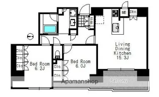ニューシティアパートメンツ西大島【2階】の間取り