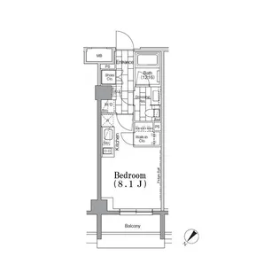 ONE ROOF FLAT TSUKISHIMA【2階】の間取り