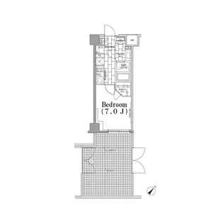 ONE ROOF FLAT TSUKISHIMA【1階】の間取り