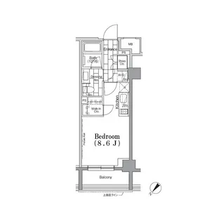 ONE ROOF FLAT TSUKISHIMA【3階】の間取り