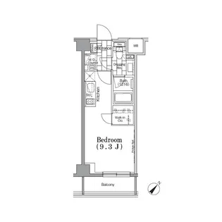 ONE ROOF FLAT TSUKISHIMA【2階】の間取り