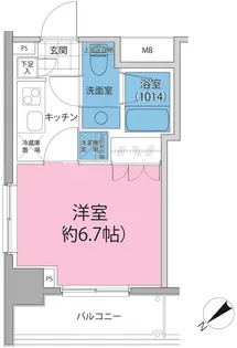 パークハビオ東向島【10階】の間取り