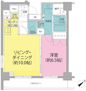 パークハビオ東向島【10階】の間取り