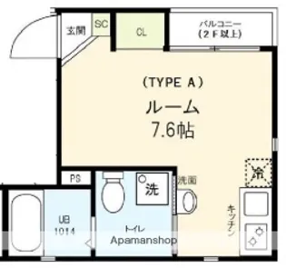 エスト清澄白河【1階】の間取り