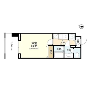 プロスペクト東雲橋【6階】の間取り