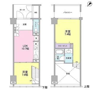 ラフィーヌ銀座【11階】の間取り