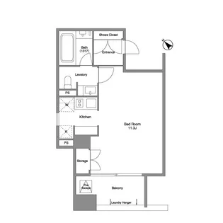 コンフォリア南青山【5階】の間取り
