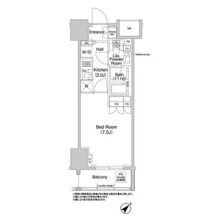 コンフォリア浅草橋【12階】の間取り