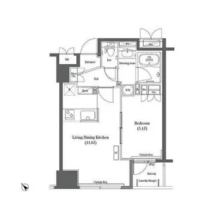 コンフォリア日本橋【8階】の間取り