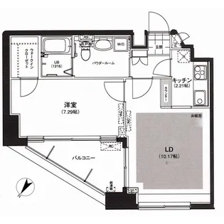 サウンドおしあげ【13階】の間取り
