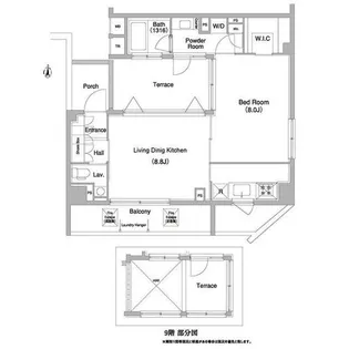 コンフォリア本所吾妻橋【9階】の間取り
