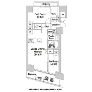 コンフォリア芝浦バウハウス【7階】の間取り