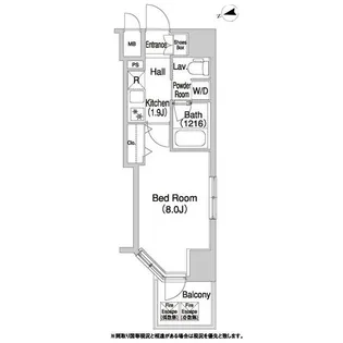 コンフォリア浅草橋DEUX【12階】の間取り