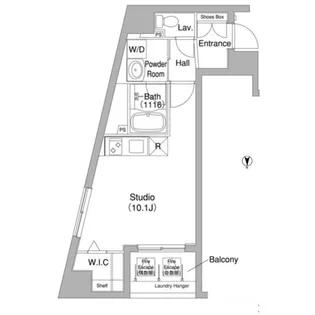 コンフォリア銀座EAST【7階】の間取り