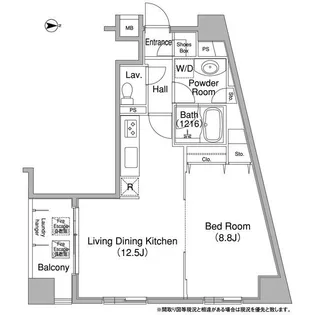コンフォリア銀座EAST【5階】の間取り