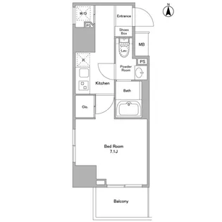 リバーレ浅草ウエスト【8階】の間取り