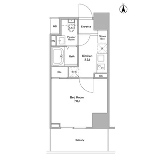 リバーレ浅草ウエスト【13階】の間取り