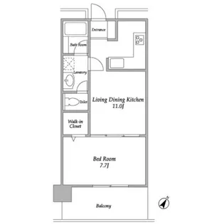 プラザタワー勝どき【23階】の間取り