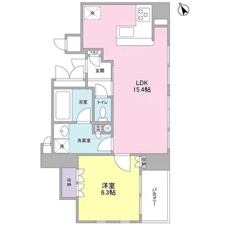 グランカーサ銀座イースト【2階】の間取り