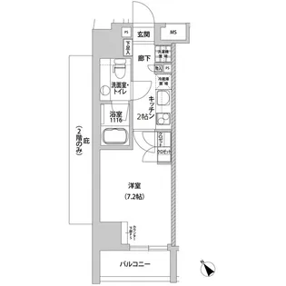 メトロステージ上野【3階】の間取り