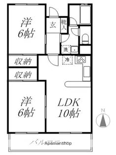マンションプレール【11階】の間取り