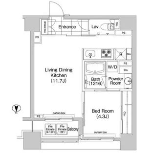 コンフォリア新川【3階】の間取り