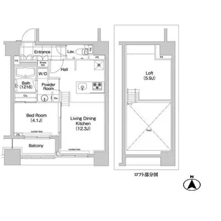 コンフォリア新川【6階】の間取り