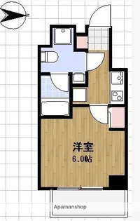 ルクレ住吉【6階】の間取り