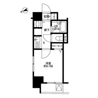 プレール・ドゥーク銀座EAST【3階】の間取り