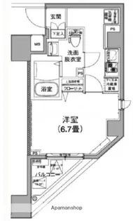 アイル カナーレ深川【3階】の間取り