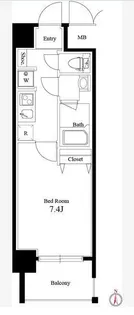 ハーモニーレジデンス森下ステーションフロント【5階】の間取り