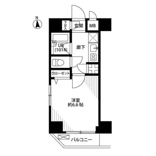 プレール・ドゥーク大島PARK SIDE【8階】の間取り
