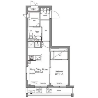 コンフォリア麻布台【2階】の間取り