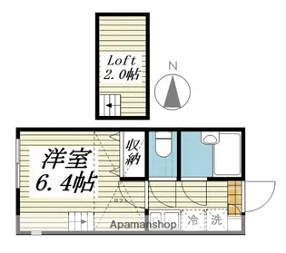 キャメル南千住Ⅱ【1階】の間取り