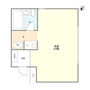 NEST乃木坂【2階】の間取り
