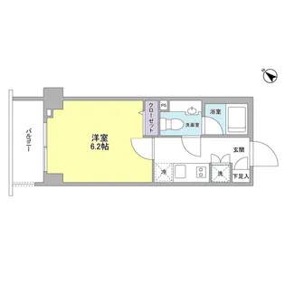 リバーレ月島【7階】の間取り