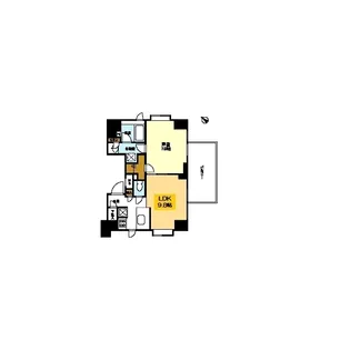リバーレ月島【8階】の間取り