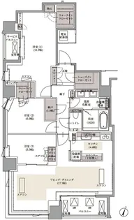 ブランズ四番町【3階】の間取り