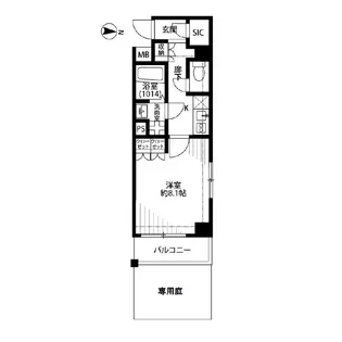 プレール・ドゥーク東陽町【1階】の間取り