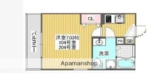 アーバンステージ清澄白河Ⅲ【1階】の間取り