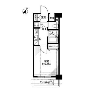 プレール・ドゥーク文京本駒込【5階】の間取り