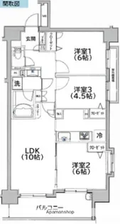 ヴェルディーク平井【8階】の間取り